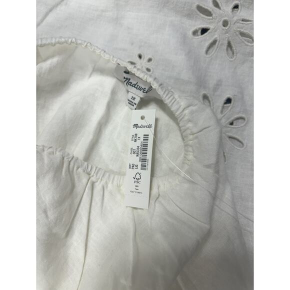 Madewell NWT Floral Eyelet Crop Top In‎ Lighthouse in Size 1X & 3X MSRP $92 - Picture 7 of 7